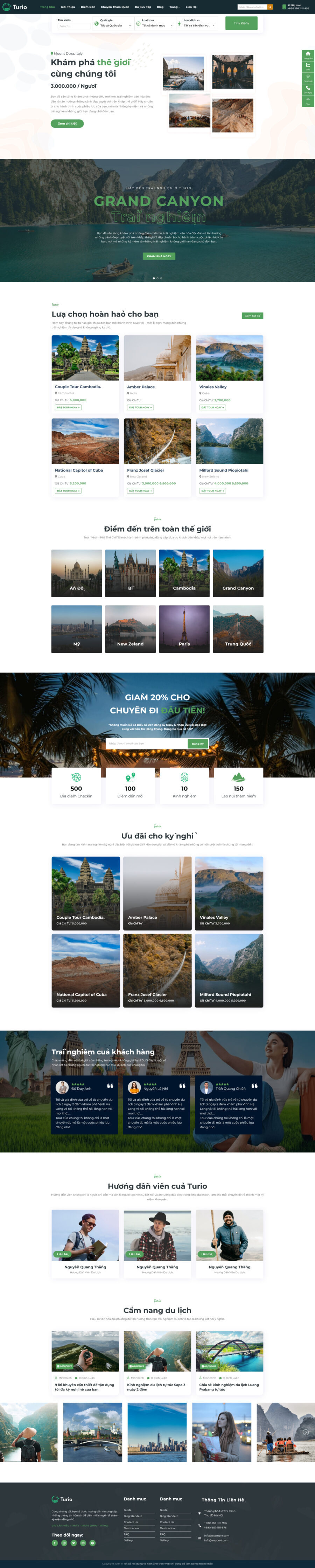 Theme wordpress du lịch 1 giá rẻ