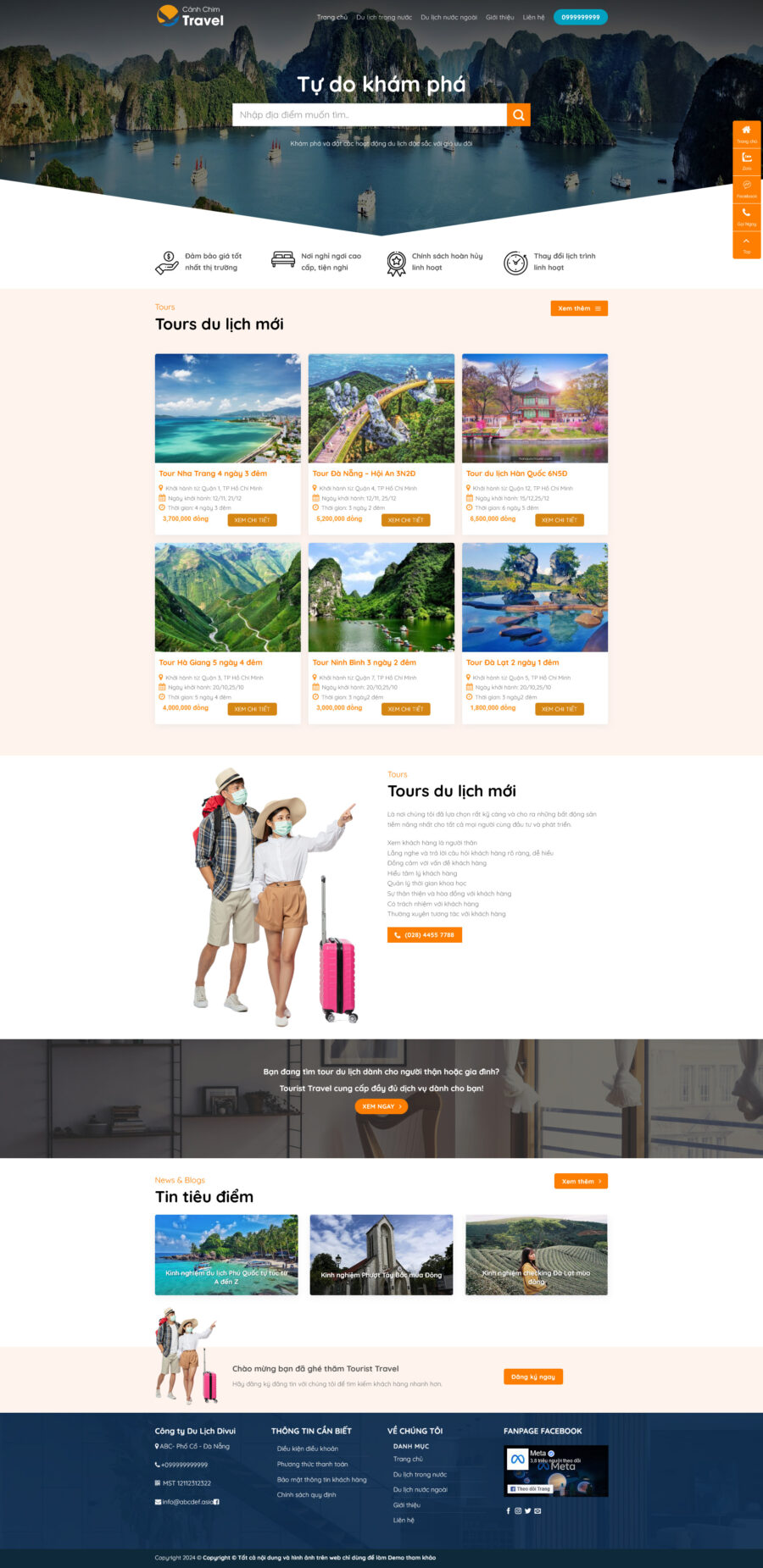 Theme wordpress du lịch 12 giá rẻ